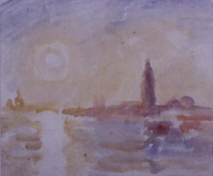 Sonnenuntergang, Venedig, ca. 1900-30 von Robert Graham Dryden Alexander